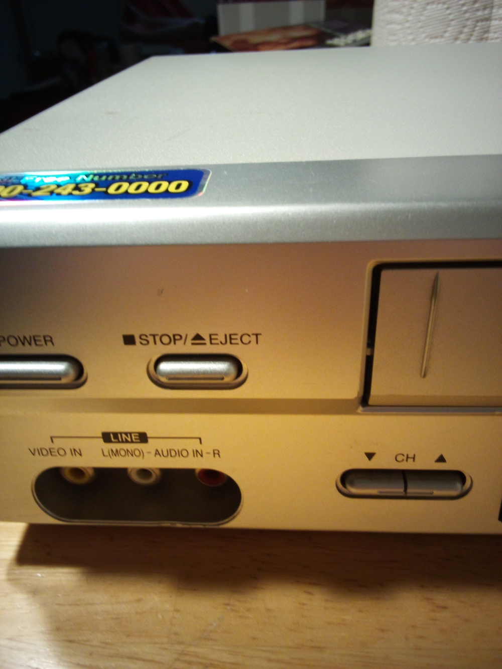 Zenith VHS Silver Home Media Player with Front AV Ports And Recordable Function.
